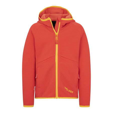 Kurtka polarowa dziecięca dla dziewczynki Trollkids Girls Sogndal Jacket sweet cherry/safran (335-417)