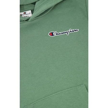 Chłopięca bluza z kapturem Champion Rochester w kolorze zielonym (305960GS098)