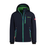 Kurtka softshell dziecięca dla chłopca/dziewczynki Trollkids Kids Balestrand Jacket navy/bright green/medium blue (618-120)