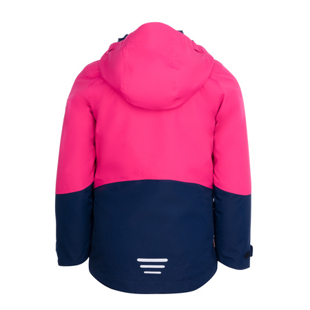 Kurtka przeciwdeszczowa dziecięca dla dziewczynki Trollkids Girls Skaland Jacket navy/magenta (441-114)