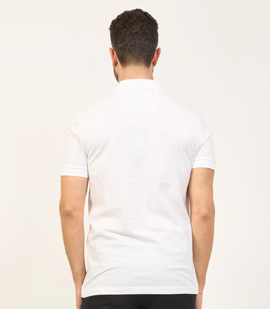 Wyprzedaż - Koszulka Polo męska BOSS Pio 1 BIANCO regular fit biała (50507583-100)