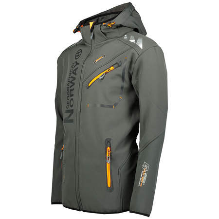 Kurtka softshellowa męska Geographical Norway Royaute ASSOR A MEN 068 (WW1973H/GN/Dark Grey / Fluo orange)