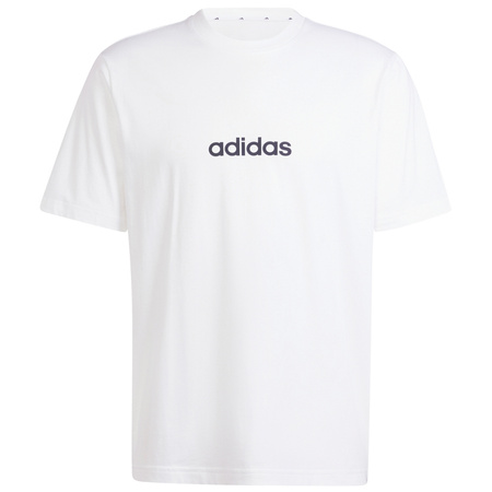 Koszulka męska adidas Essentials Linear Single biała (JE9000)