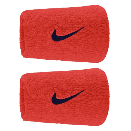 Frotki na nadgarstek Nike Swoosh Doublewide Wristbands 92800648539 (1516660)