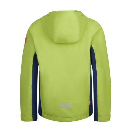 Kurtka przeciwdeszczowa dziecięca dla chłopca/dziewczynki Trollkids Kids Telemark Jacket kiwi/mystic blue (390-345)