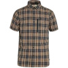 Koszula z krótkim rękawem męska Fjällräven Abisko Hike Shirt SS M Dark Navy-Buckwheat Brown (F82268-555-232)