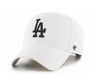 Czapka bejsbolowa damska/męska 47 Brand MLB Los Angeles Dodgers z daszkiem biała (B-RAC12CTP-WH)
