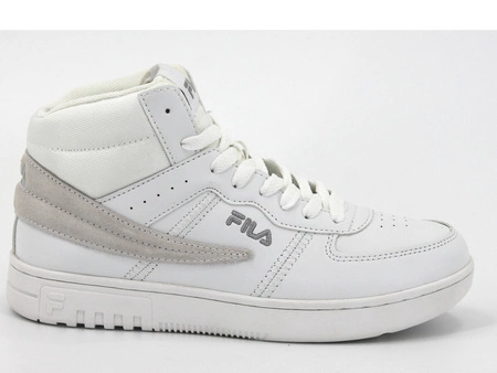 Wyprzedaż - Sneakersy wysokie damskie Fila Noclaf MID WMN buty sportowe za kostkę białe (FFW025410004)