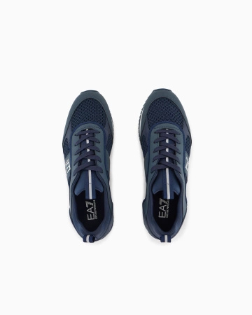 Sneakersy męskie EA7 Emporio Armani buty sportowe lifestylowe granatowe (X8X027-XK050-D813)