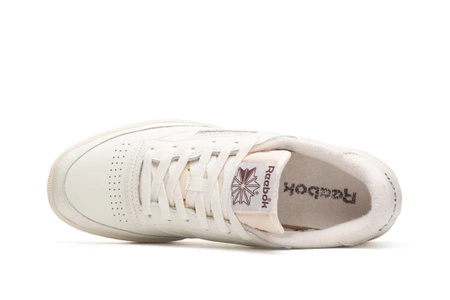 Sneakersy skórzane męskie Reebok Club C 85 Vintage Chalk Alabaster pianka eva beżowe (100007795)