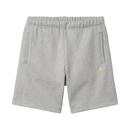 Szorty męskie Carhartt WIP Chase Sweat Short Grey Heather Gold szare (I033669-00MXX)