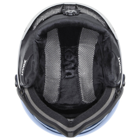 Kask narciarski damski/męski Uvex Wanted Visor all-mountain snowboardowy sportowy szary (56/6/262/30)