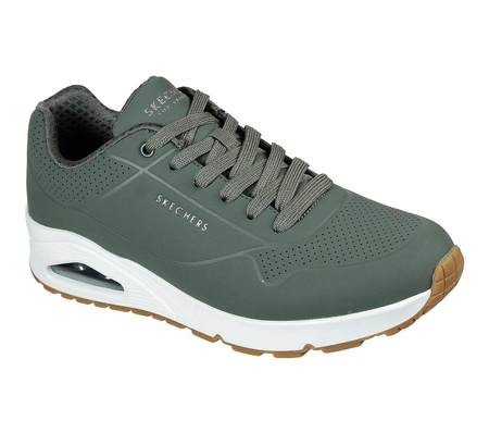 Buty sportowe męskie Skechers Uno Stand On Air sneakersy zielone (52458-OLV)