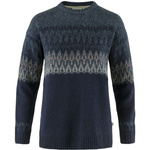 Wyprzedaż - Sweter z żakardowej dzianiny damski Fjällräven Övik Path Knit W granatowy (F86992-555-560)