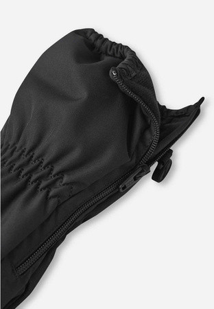 Wyprzedaż - Rękawiczki zimowe dziecięce Reima Mittens (woven). Tassu Black  Age 1 Toddler Unisex wodoodporne czarne (5300115A-9990)