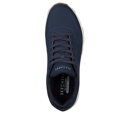 Wyprzedaż - Sneakersy męskie sportowe Skechers Uno Stand On Air amortyzacja niebieskie (52458-NVY)