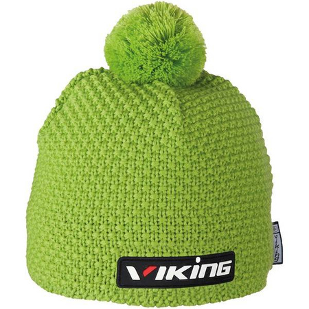 Czapka z pomponem unisex Viking Berg GORE-TEX Infinium z Windstopper z wełny merino ciepła uniwersalna zielona (215/14/0228/72/UNI)