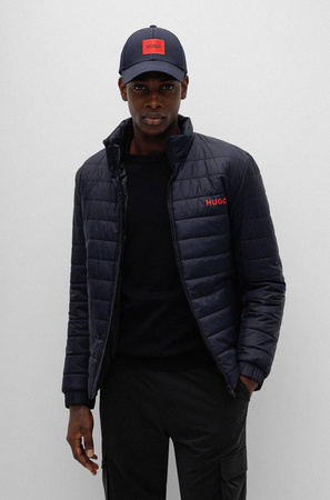 Kurtka męska Hugo Boss hydrofobowa slim fit granatowa (50468719-405)