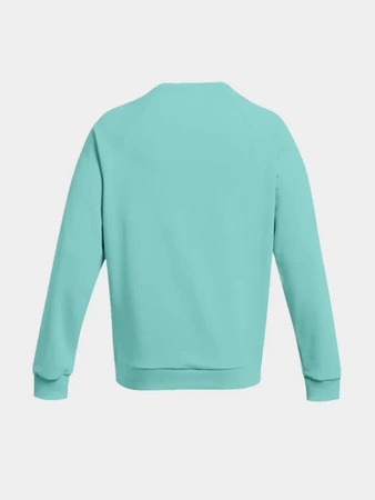 Bluza sportowa męska UNDER ARMOUR FLEECE CREW turkusowa (1379755-482 )