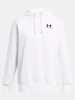 Bluza damska UNDER ARMOUR Essential Fleece Oversized z kapturem biała (1379495-100)