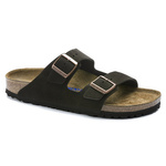 Klapki Birkenstock Arizona Soft Footbed Suede Leather Mocha narrow wąskie męskie/damskie (0951313)