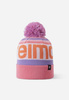 Czapka sportowa dziecięca Reima Beanie Taasko Sunset Pink  Junior na zimę z pomponem różowa (5300058A-4371)