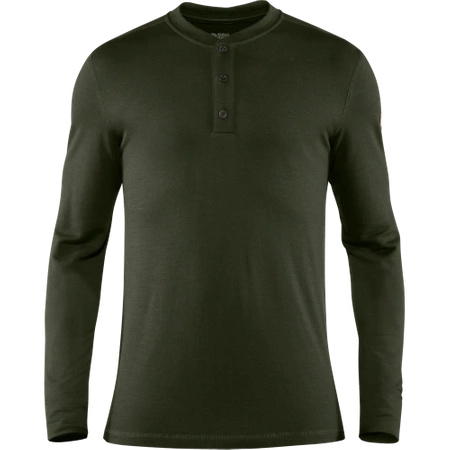 T-shirt męski Fjällräven Singi Merino Henley M Deep Forest (F81900-662)