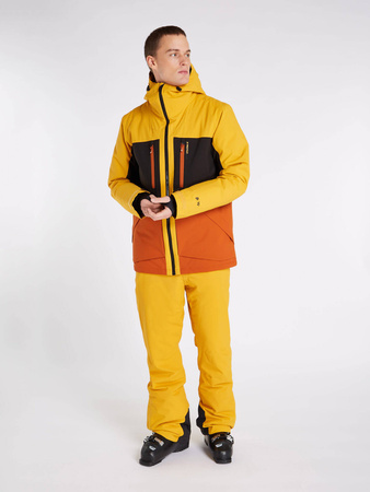 Wyprzedaż - Kurtka snowboardowa męska Protest PRTGOOZ snowjacket z wodoodpornym zamkiem żółta (P6710722/216)