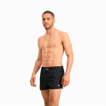 Spodenki plażowe męskie kąpielowe PUMA SWIM MEN SHORT LENGTH SWIM SHORTS 1P czarne (907658-07)