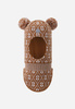 Wyprzedaż - Kominiarka Reima Balaclava Kuuraan Cinnamon brown Toddler z wełny merynosów brązowa (5300214A-1491)
