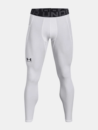 Legginsy treningowe męskie Under Armour białe (1361586-100)