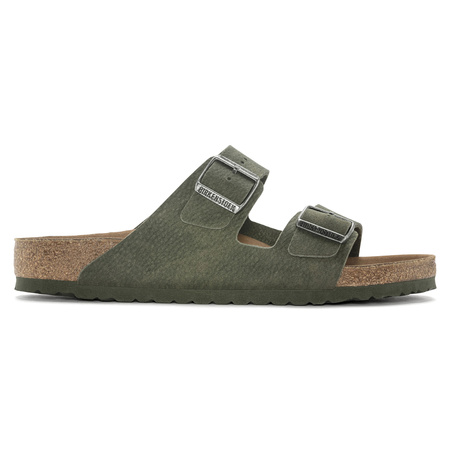 Klapki Birkenstock Arizona Vegan damskie/męskie Microfaser Regular na szeroką stopę zielone (1024550)