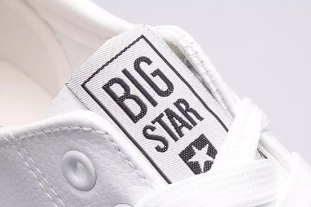 Buty damskie BIG STAR materiałowe przewiewne tenisówki białe (JJ274311)