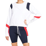 Damska bluza Fila PITA CROPPED CREW biała (683442I17)