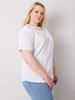 Biała bluzka plus size w prążek (RV-BZ-6323.92)