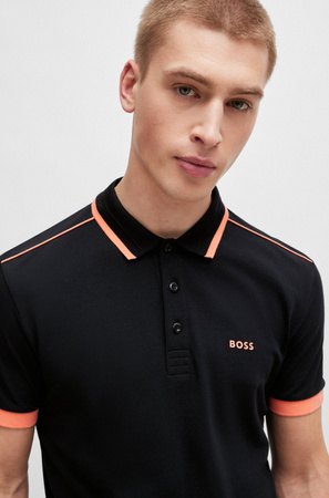 Koszulka Polo męska BOSS Paddy 1 NERO regular fit czarna (50512995-001)