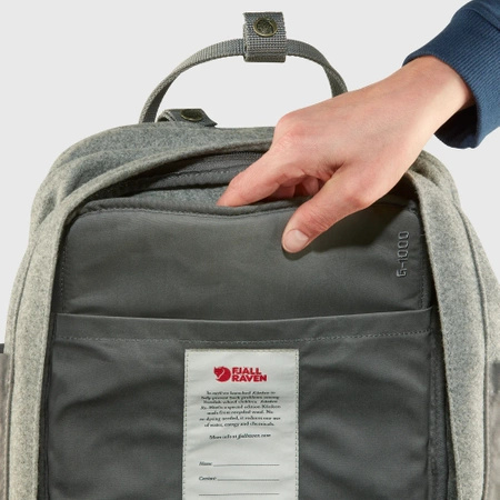 Plecak Fjällräven Kånken Re-Wool Laptop 15" Granite Grey (F23328-027)