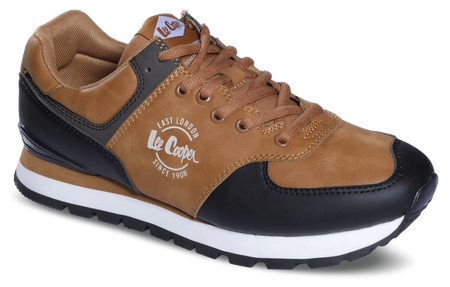 Buty sportowe męskie Smartstep Lee Cooper Brown sneakersy sportowe brązowe (LCJ-23-31-3074M)