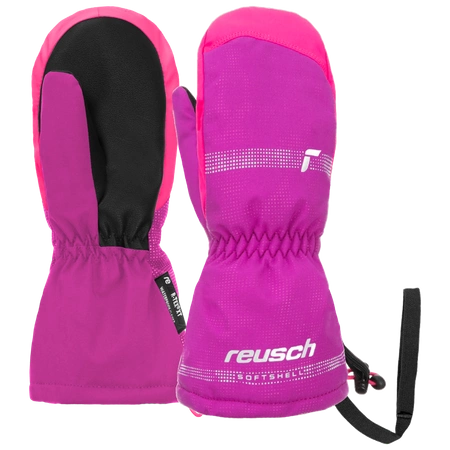 Wyprzedaż - Rękawice snowboardowe dziecięce Reusch Maxi R-Tex® XT Mitten narciarskie z jednym palcem ocieplane różowe (62/85/515/3364)