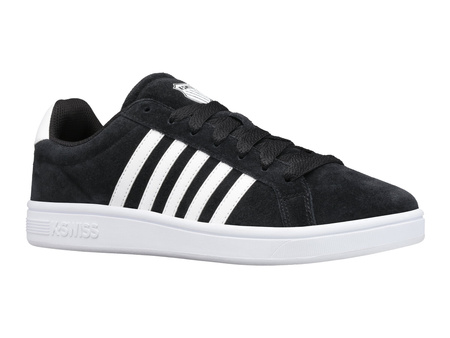 Buty sportowe K-Swiss Court Tiebreak SDE sneakersy zamszowe tenisówki czarne (07012-002-M)