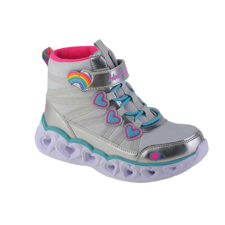 Skechers Sweetheart Lights - Sweet Styling 302668L-SMLT Srebrne 32 (302668L-SMLT)