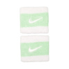 Frotki na nadgarstek Nike Swoosh Wristbands 2 szt. biało-zielone (N0001565117OS)