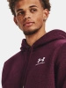 Bluza kangurka męska UNDER ARMOUR Essential Fleece z kapturem bordowa (1373880-601)