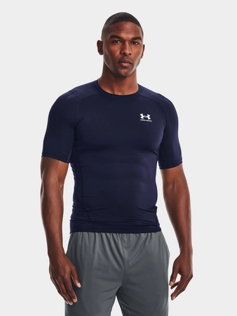 Koszulka treningowa męska Under Armour sportowa granatowa (1361518-410)