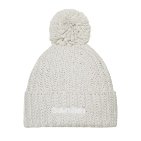 Czapka Calvin Klein Jeans Oversized Knit Beanie W/ Pompom (K60K608535)