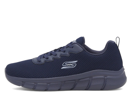 Buty sportowe męskie Skechers BOBS B FLEX CHILL EDGE przewiewne granatowe (118106NVY)