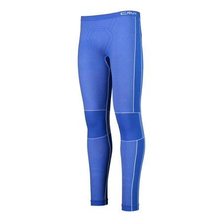 Spodnie termoaktywne męskie CMP Seamless Long Pant sportowe treningowe niebieskie (3Y97802/N913)