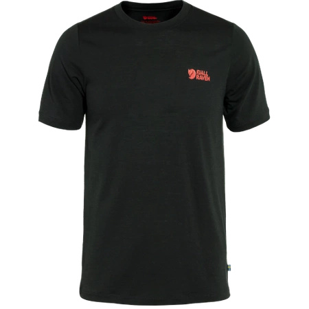 T-shirt męski Fjällräven Abisko Wool Logo SS M Black (F86977-550)