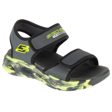 Skechers S-Lights: Sola Glow Sandal - Fusion Brights 407032L-CCBK Szare 28 (407032L-CCBK)