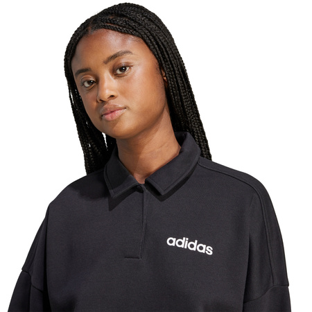 Bluza damska adidas Essentials Linear Polo czarna (JM1946)
